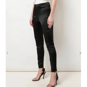 NWOT L'AGENCE Arrow Satin Skinny Pants Black Casual Women’s XS